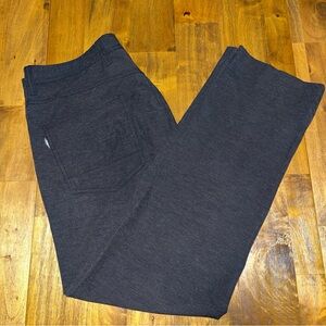 Linksoul men's chino casual golf pants dark grey size 33 regular 33x29